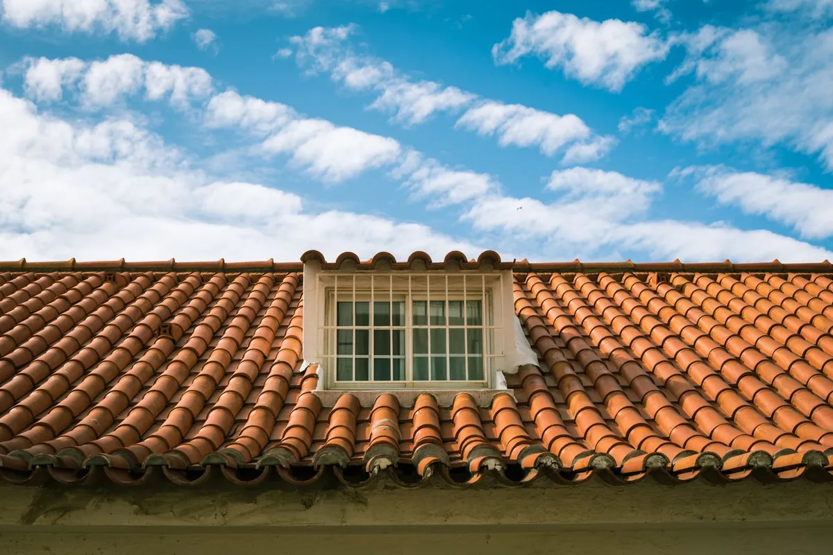 Clean barrel tile roof on a Florida home